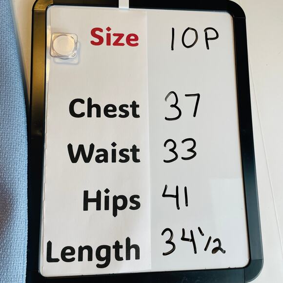 Eliza J Baby Blue Fringe Bodice Sleeveless Career Party Sheath Dress 10P - Picture 11 of 11